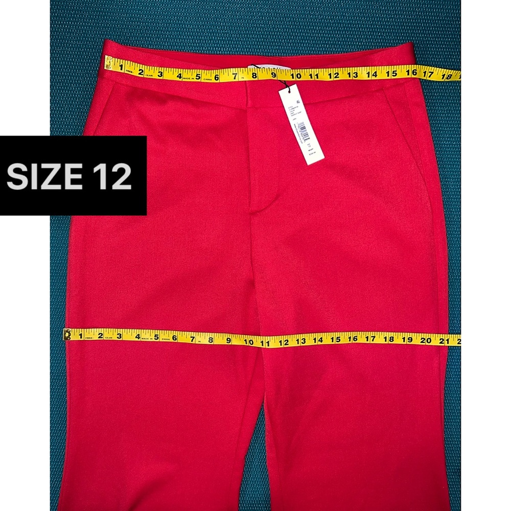Alice + Olivia Deanna High Rise Red Bootcut Pant - Picture 12 of 17